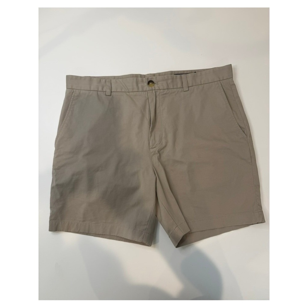 Vineyard Vines Mens Classic Flat Front Khaki Short 7 inch Seam Cotton/Spandex 36